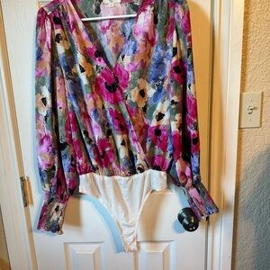 Floral Long Sleeve Bodysuit